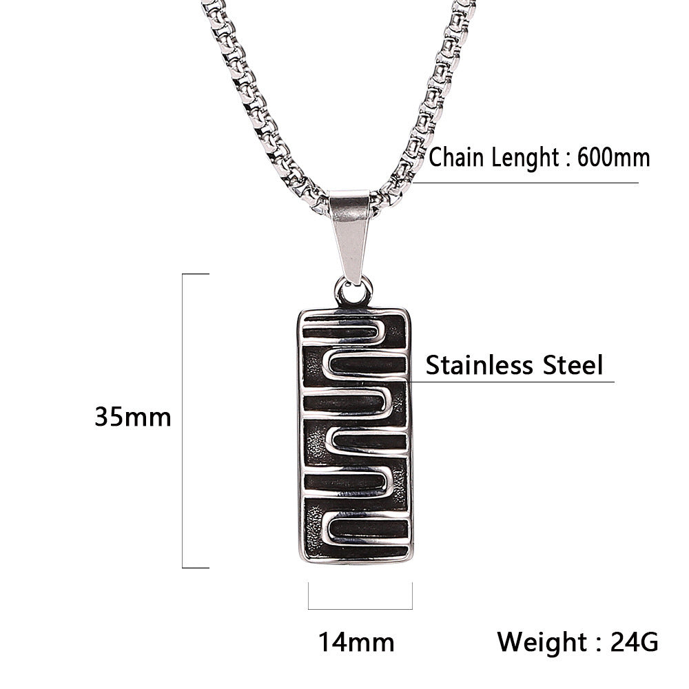 Plate Pendant Necklace